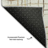 5' X 8' Ivory Gold And Gray Striped Washable Area Rug With UV Protection