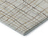 5' X 8' Ivory Gold And Gray Striped Washable Area Rug With UV Protection