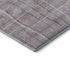 9' X 12' Lavender Ivory And Gray Striped Washable Area Rug With UV Protection