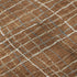 8' X 10' Rust Ivory And Gray Striped Washable Area Rug With UV Protection