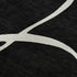 5' X 8' Black And Ivory Abstract Washable Area Rug With UV Protection