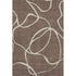 5' X 8' Brown And Beige Abstract Washable Area Rug With UV Protection