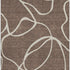 5' X 8' Brown And Beige Abstract Washable Area Rug With UV Protection
