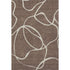 8' X 10' Brown And Beige Abstract Washable Area Rug With UV Protection