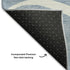 5' X 8' Denim Blue And Ivory Abstract Washable Area Rug With UV Protection