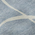 5' X 8' Denim Blue And Ivory Abstract Washable Area Rug With UV Protection