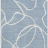5' X 8' Denim Blue And Ivory Abstract Washable Area Rug With UV Protection