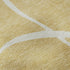 8' Gold And Ivory Abstract Washable Round Rug With UV Protection