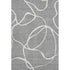 8' X 10' Gray And Ivory Abstract Washable Area Rug With UV Protection