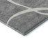 8' X 10' Gray And Ivory Abstract Washable Area Rug With UV Protection