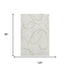 8' X 10' Ivory And Beige Abstract Washable Area Rug With UV Protection
