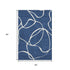 5' X 8' Navy Blue And Ivory Abstract Washable Area Rug With UV Protection