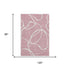 8' X 10' Pink And Ivory Abstract Washable Area Rug With UV Protection