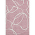 8' X 10' Pink And Ivory Abstract Washable Area Rug With UV Protection