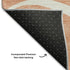 8' Salmon And Ivory Abstract Washable Round Rug With UV Protection