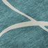 5' X 8' Teal And Ivory Abstract Washable Area Rug With UV Protection