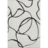 8' X 10' White And Black Abstract Washable Area Rug With UV Protection