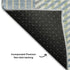 5' X 8' Denim Blue Ivory And Gray Plaid Washable Area Rug With UV Protection