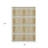 5' X 8' Gold Beige And Brown Plaid Washable Area Rug With UV Protection