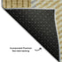 5' X 8' Gold Beige And Brown Plaid Washable Area Rug With UV Protection