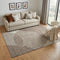 5' X 8' Brown And Ivory Geometric Washable Area Rug With UV Protection