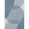 5' X 8' Blue And Ivory Geometric Washable Area Rug With UV Protection
