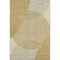 5' X 8' Gold Ivory And Gray Geometric Washable Area Rug With UV Protection