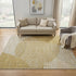 5' X 8' Gold Ivory And Gray Geometric Washable Area Rug With UV Protection