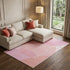 9' X 12' Pink Ivory And Orange Geometric Washable Area Rug With UV Protection