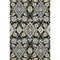 5' X 8' Black Gold And Gray Oriental Washable Area Rug With UV Protection