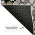 5' X 8' Black Gold And Gray Oriental Washable Area Rug With UV Protection
