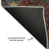 9' X 12' Denim Blue Red And Salmon Oriental Washable Area Rug With UV Protection