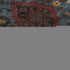 9' X 12' Denim Blue Red And Salmon Oriental Washable Area Rug With UV Protection