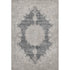 5' X 8' Black Beige And Gray Oriental Washable Area Rug With UV Protection