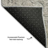 5' X 8' Black Beige And Gray Oriental Washable Area Rug With UV Protection