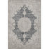8' X 10' Black Beige And Gray Oriental Washable Area Rug With UV Protection