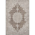 5' X 8' Brown Ivory And Beige Oriental Washable Area Rug With UV Protection
