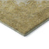 5' X 8' Gold Ivory And Gray Oriental Washable Area Rug With UV Protection