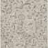 5' X 8' Beige Gray And Ivory Floral Washable Area Rug With UV Protection