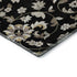 9' X 12' Black Ivory And Beige Floral Washable Area Rug With UV Protection