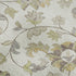 8' X 10' Ivory Copper And Gray Floral Washable Area Rug With UV Protection