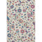 5' X 8' Linen Pink And Blue Floral Washable Area Rug With UV Protection