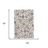 8' X 10' Linen Pink And Blue Floral Washable Area Rug With UV Protection