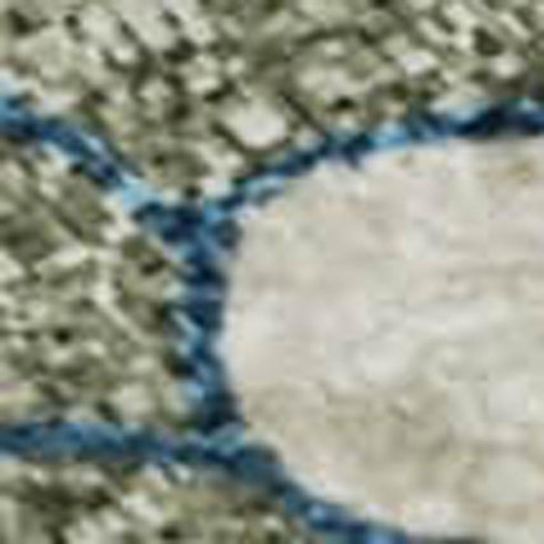 9' X 12' Linen Pink And Blue Floral Washable Area Rug With UV Protection