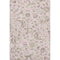 5' X 8' Pink Ivory And Gray Floral Washable Area Rug With UV Protection