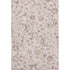 5' X 8' Pink Ivory And Gray Floral Washable Area Rug With UV Protection