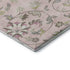 5' X 8' Pink Ivory And Gray Floral Washable Area Rug With UV Protection