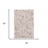 5' X 8' Pink Ivory And Gray Floral Washable Area Rug With UV Protection