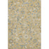 8' X 10' Wheat Blue And Beige Floral Washable Area Rug With UV Protection