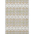 5' X 8' Beige Taupe And Ivory Geometric Washable Area Rug With UV Protection